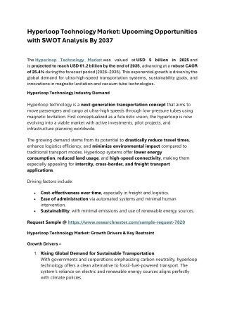 Hyperloop Technology Market