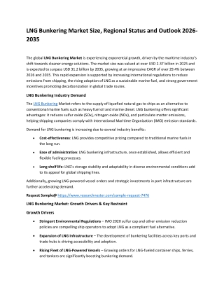 LNG Bunkering Market