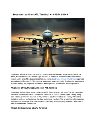 _ Southwest Airlines ATL Terminal