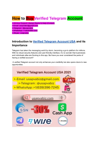 (5) business buy verified telegram accounts old