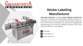Sticker Labelling Manufacturer