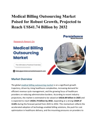 Medical Billing Outsourcing Market