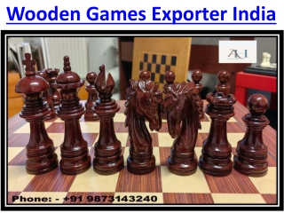 Top Handicrafts Wooden Game Exporter India
