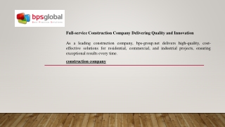 Full-service Construction Company Delivering Quality and Innovation2