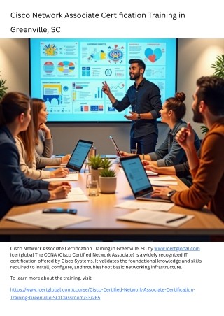 Cisco Network Associate Certification Training in Greenville, SC