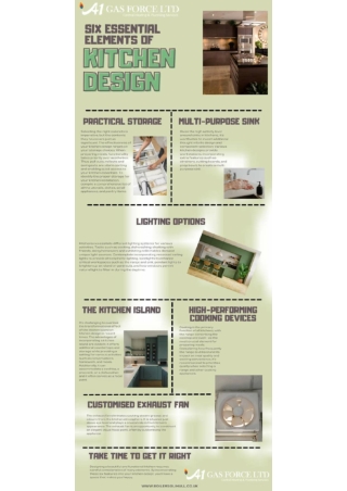 Six essential elements of kitchen design