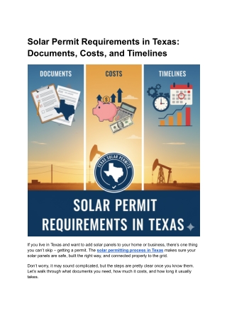Solar Permit Requirements in Texas_ Documents, Costs, and Timelines