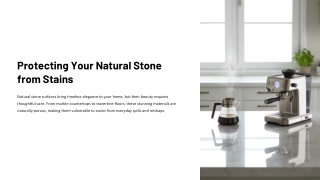 Tips for protecting your Natural Stone from Stains