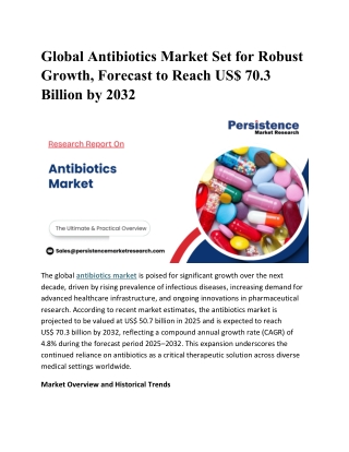Antibiotics Market