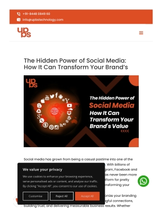 The Hidden Power of Social Media: How It Can Transform Your Brand’s