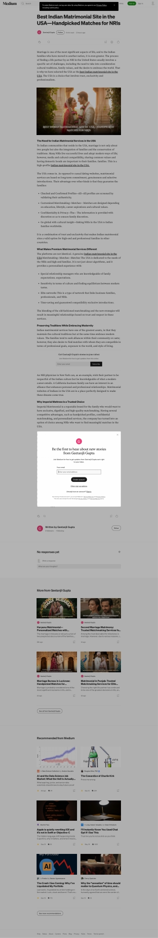 Best Indian Matrimonial Site in the USA—Handpicked Matches for NRIs