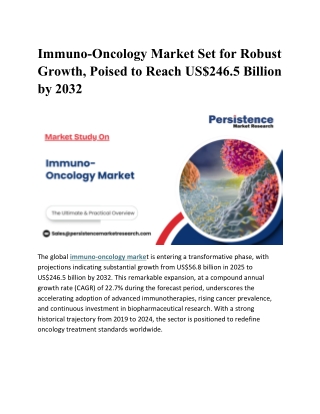 Immuno-Oncology Market
