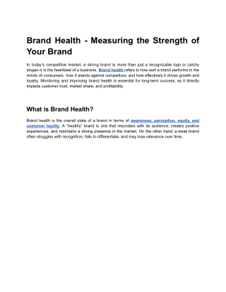 How to Start Measuring the Strength of Your Brand Effectively