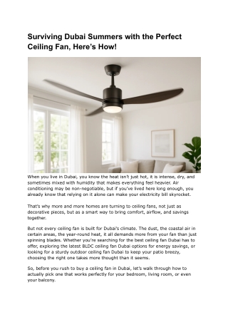 how-to-choose-best-ceiling-fan-dubai-climate