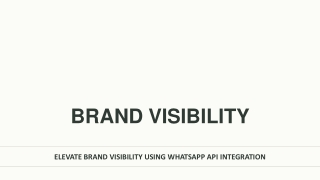 Elevate Brand Visibility Using WhatsApp API Integration