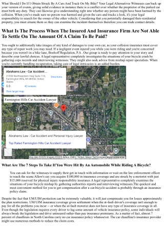 Bike Struck My Car: Can I Recover Damages?