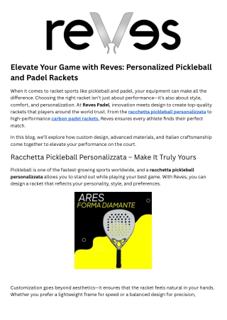 Racchetta Design Personalizzato