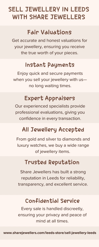 Sell Jewellery Leeds - Share Jewellers