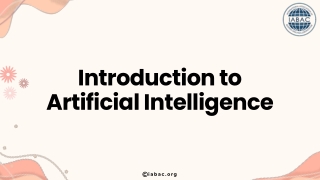 Introduction to Artificial Intelligence | IABAC