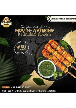 Sink your teeth into out mouth watering Paneer Tikka