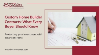 Custom Home Builder Contracts: What Every Buyer Should Know