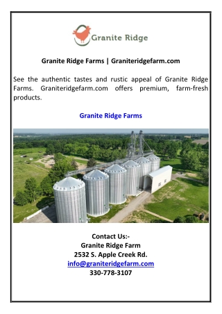 Granite Ridge Farms | Graniteridgefarm.com