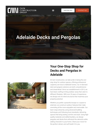 Adelaide Decks and Pergolas
