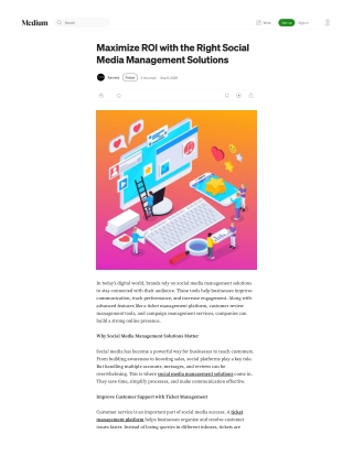 Maximize ROI with the Right Social Media Management Solutions