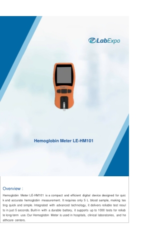 hemoglobin-meter-le-hm101