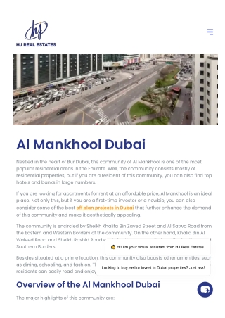 Why Choose Al Mankhool Dubai Housing, Facilities & Attractions