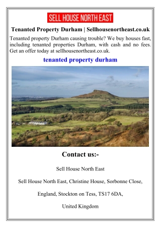 Tenanted Property Durham  Sellhousenortheast.co.uk