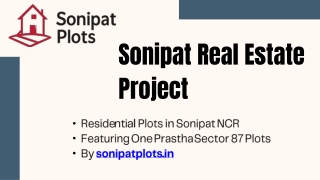 One Prastha Sector 87 plots