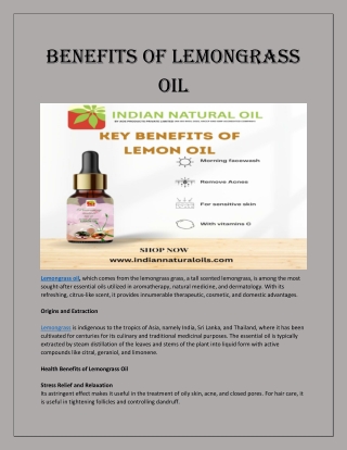 lemongrass oil