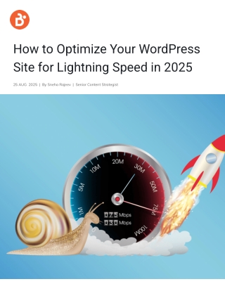 How to Optimize Your WordPress Site for Lightning Speed in 2025