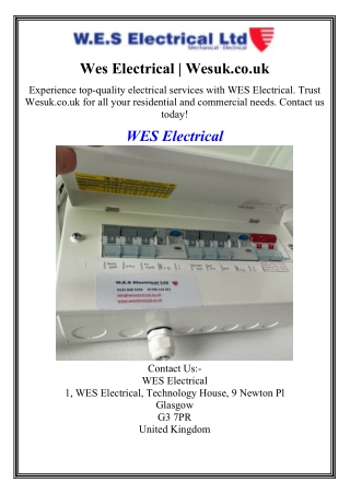 Wes Electrical Wesuk.co.uk