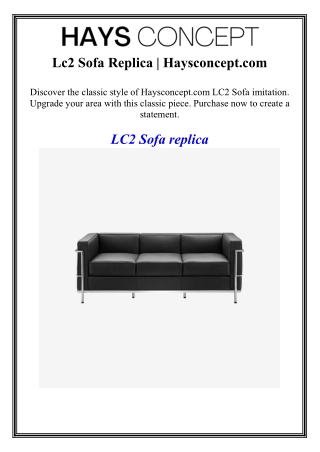 Lc2 Sofa Replica  Haysconcept.com