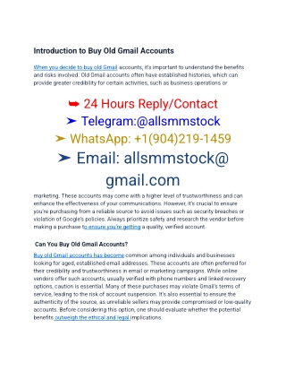 Top 21.1 Sites to Buy Old Gmail Accounts In (PVA & Aged)2025 new allsmmstock.com