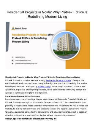 residential projects in noida