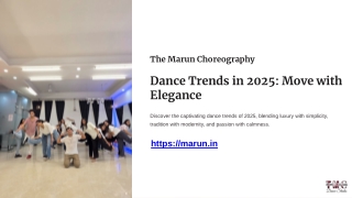Dance Trends in 2025 – Elegance, Fusion, and Wellness