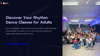 Dance Classes for Adults in Dwarka – Discover Your Rhythm