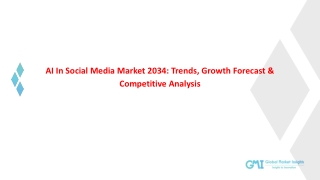 AI In Social Media Market Report, Growth Forecast, Industry statistics Till 2034