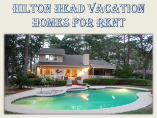 Hilton Head vacation homes for rent