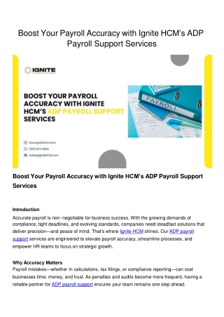 ADP payroll support