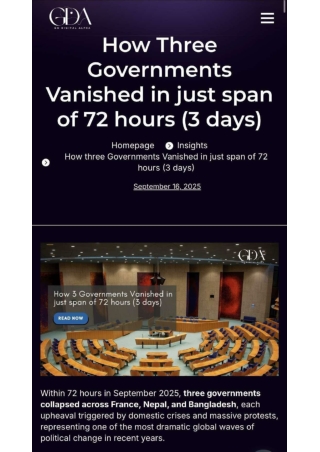 How 3 Governments Vanished in just span of 72 hours (3 days)