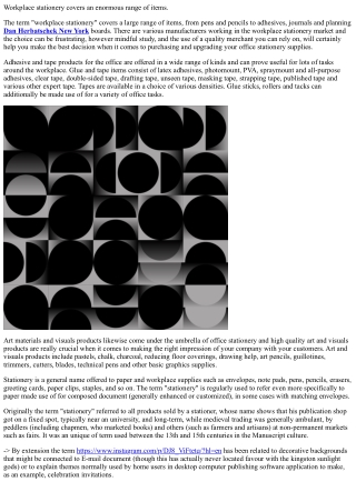 Office stationery covers a massive range of things