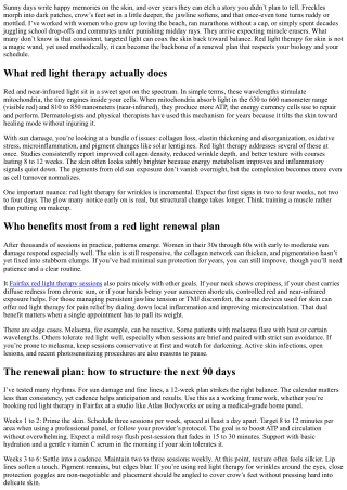 Red Light Therapy for Skin: Women’s Sun Damage Renewal Plan