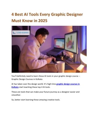 4 Best AI Tools Every Graphic Designer Must Know in 2025