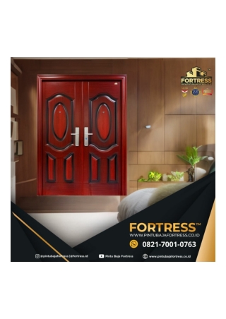 UNGGUL..!! WA 0821 7001 0763 (FORTRESS) Fortress Pintu Baja Motif Kayu Di Mappi
