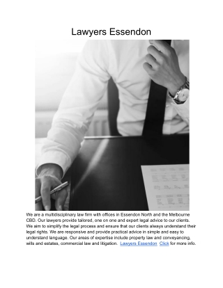 Lawyers Essendon