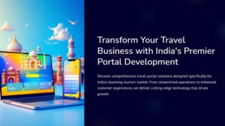India’s Best Travel Portal Development Services